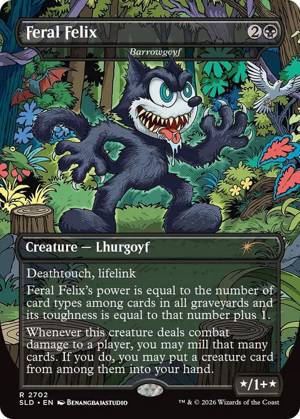 Feral Felix  - Barrowgoyf - Magic: The Gathering