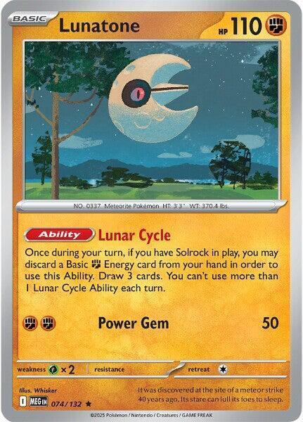 Lunatone - 074/132 (Non-Holo)