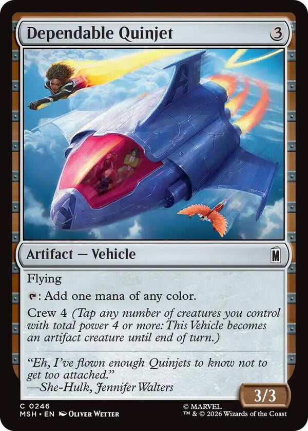 Dependable Quinjet - Magic: The Gathering
