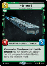 Bothan-5 - New Republic Prison Ship - Star Wars Unlimited