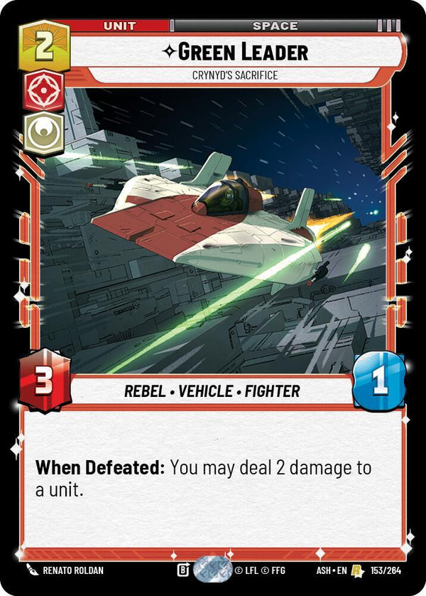 Green Leader - Crynyd's Sacrifice - Star Wars Unlimited