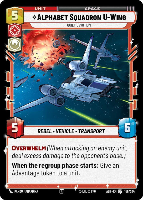 Alphabet Squadron U-Wing - Quiet Devotion - Star Wars Unlimited