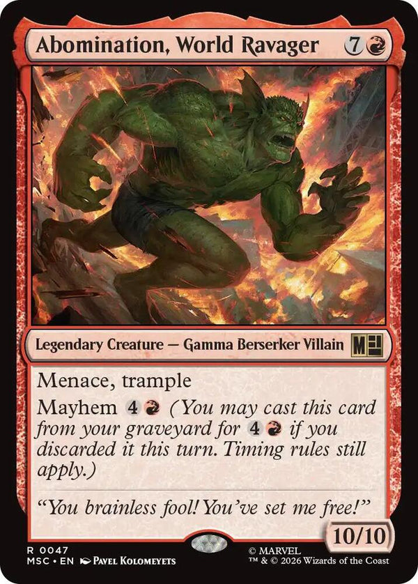 Abomination, World Ravager (Surge Foil) - Magic: The Gathering