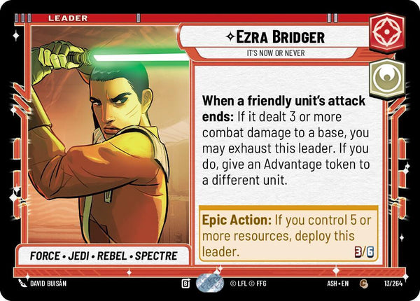 Ezra Bridger - It's Now or Never - Star Wars Unlimited