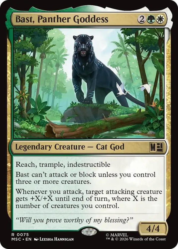 Bast, Panther Goddess (Surge Foil) - Magic: The Gathering