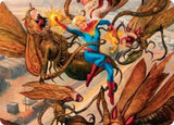 Captain Marvel, Apex Avenger Art Card - Magic: The Gathering