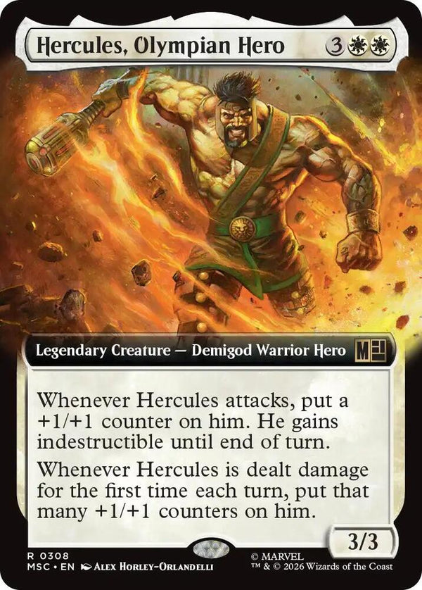 Hercules, Olympian Hero (Extended Art) - Magic: The Gathering