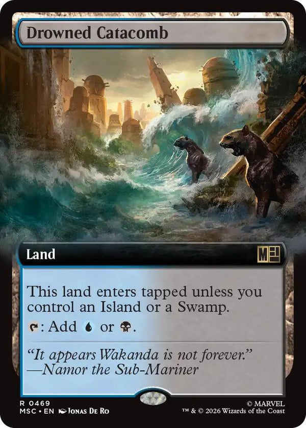 Drowned Catacomb (Extended Art) - Magic: The Gathering