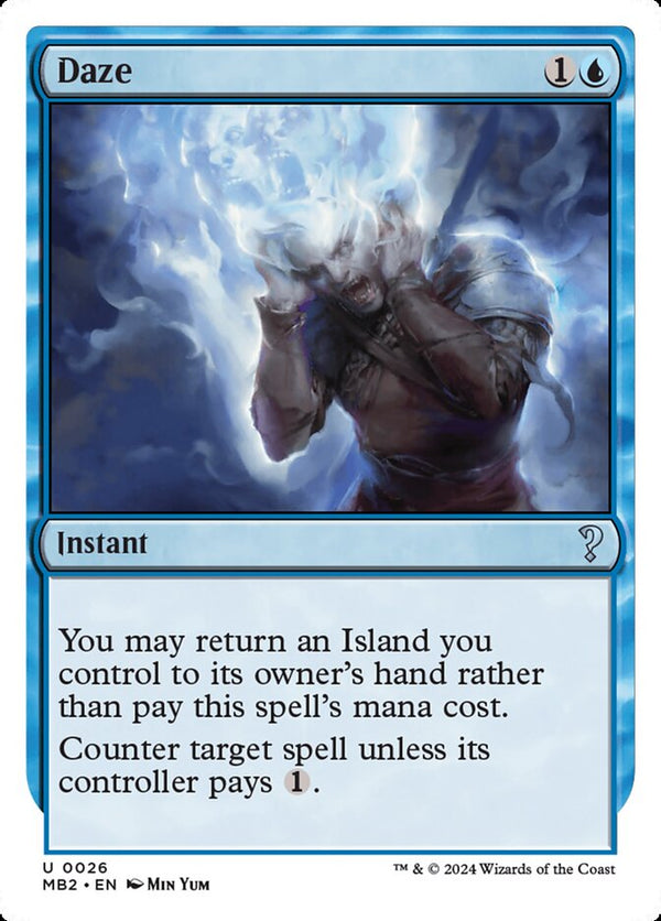 Daze (White Border) - Magic: The Gathering