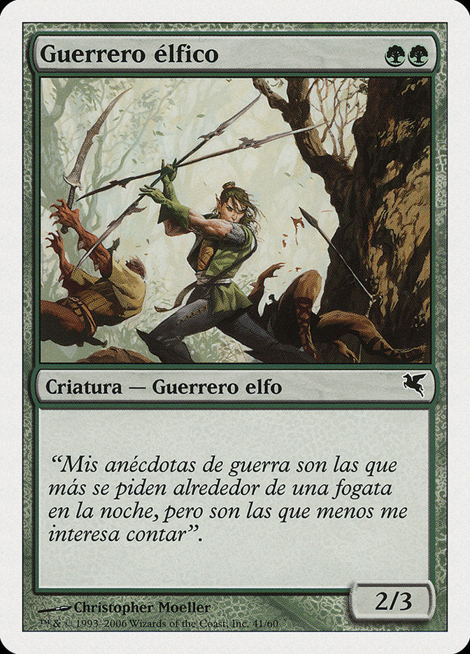 Elvish Warrior (Spanish) - "Guerrero elfico" (B41)