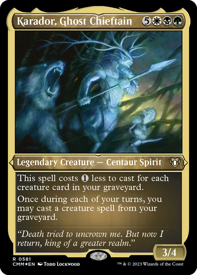 Karador, Ghost Chieftain (Foil Etched)