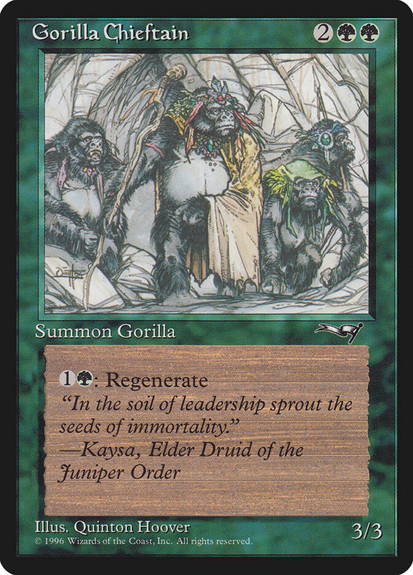 Gorilla Chieftain (4 Gorillas) - Magic: The Gathering