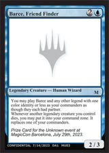 Barce, Friend Finder - Magic: The Gathering