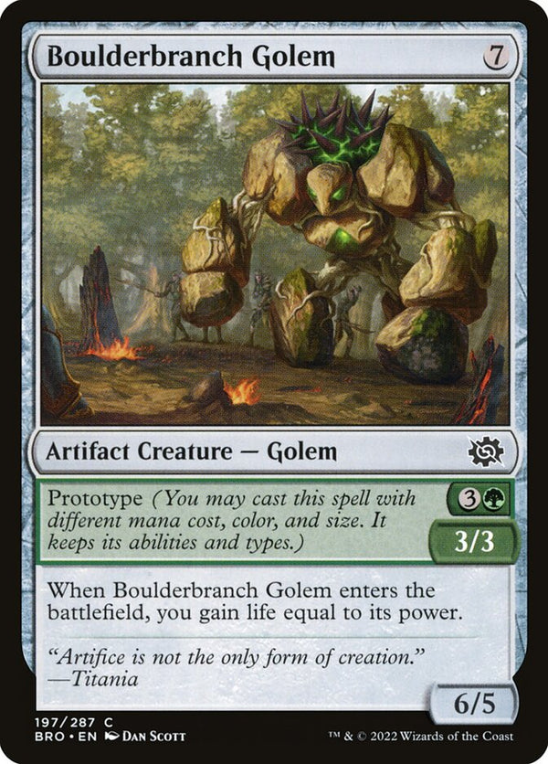 Boulderbranch Golem - Magic: The Gathering