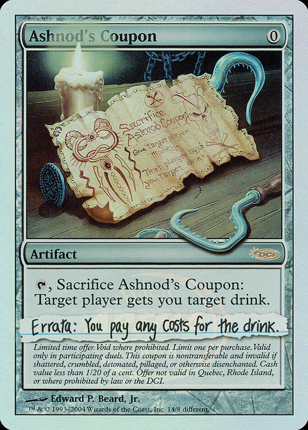 Ashnod's Coupon - Magic: The Gathering