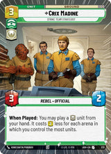 Crix Madine - Strike Team Strategist (Hyperspace) - Star Wars Unlimited