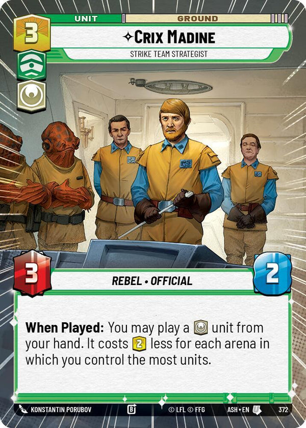 Crix Madine - Strike Team Strategist (Hyperspace) - Star Wars Unlimited