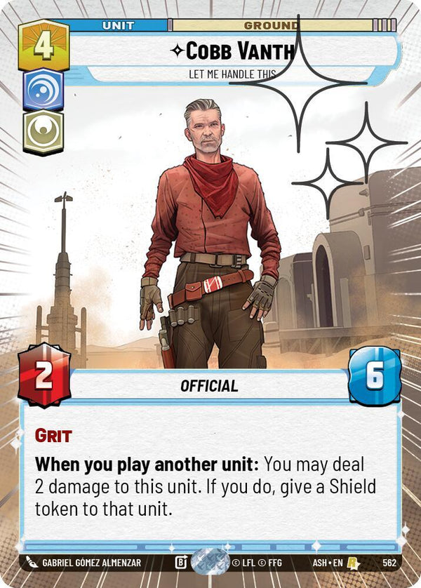 Cobb Vanth - Let Me Handle This (Hyperspace Foil) - Star Wars Unlimited