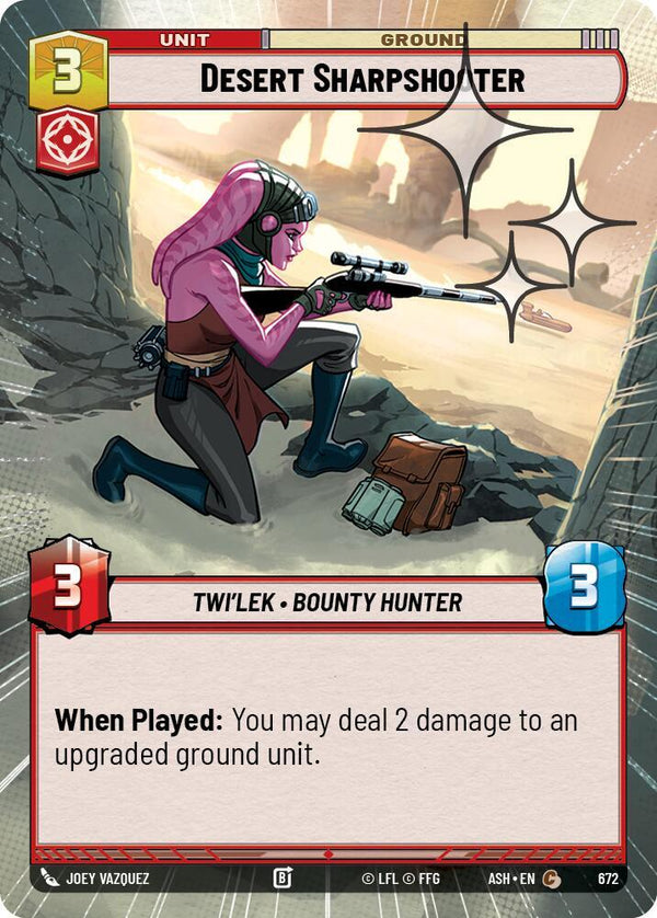 Desert Sharpshooter (Hyperspace Foil) - Star Wars Unlimited