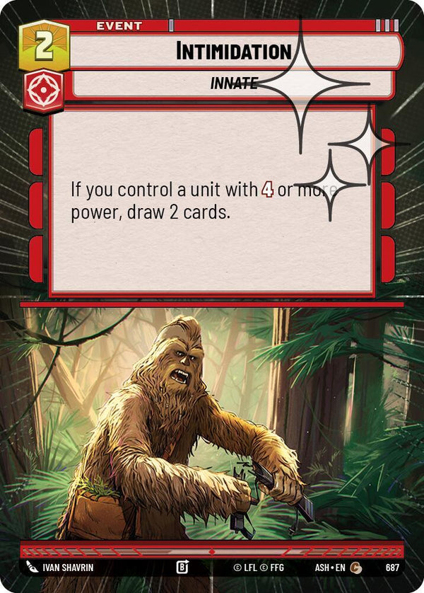 Intimidation (Hyperspace Foil) - Star Wars Unlimited
