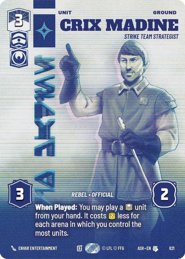 Crix Madine - Strike Team Strategist (Prestige) - Star Wars Unlimited