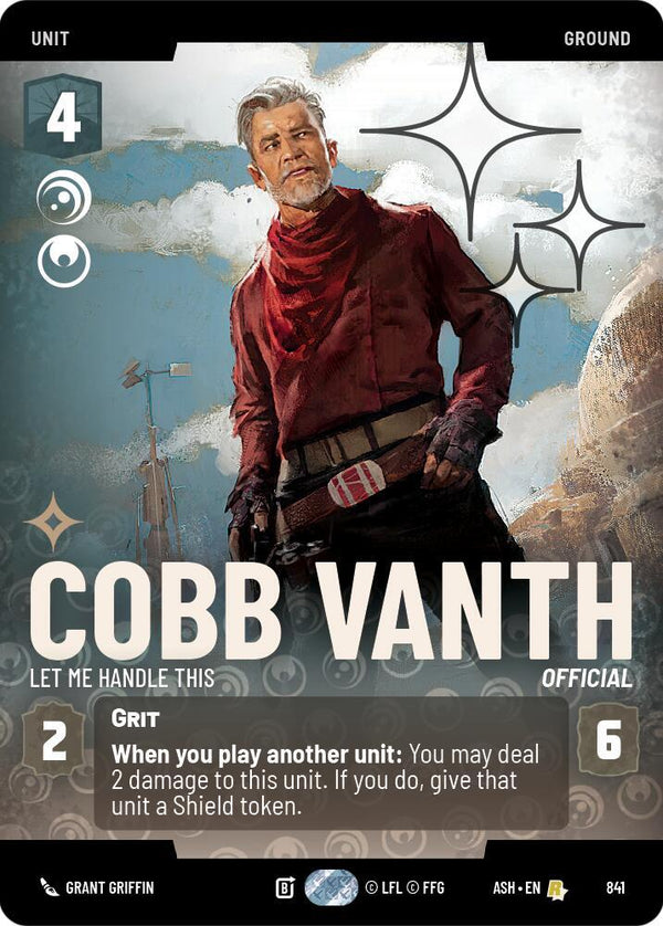 Cobb Vanth - Let Me Handle This (Prestige Foil) - Star Wars Unlimited