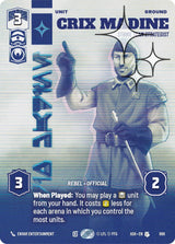 Crix Madine - Strike Team Strategist (Prestige Foil) - Star Wars Unlimited