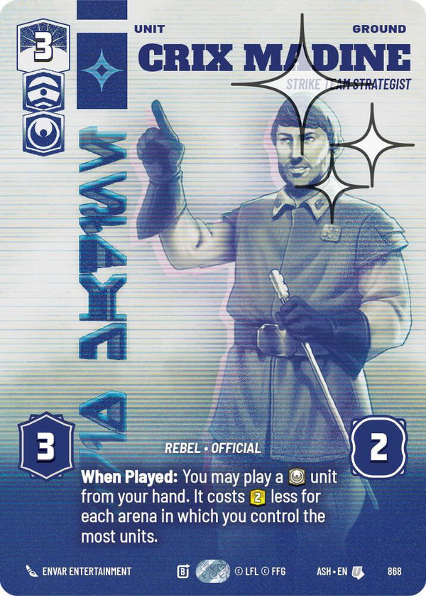 Crix Madine - Strike Team Strategist (Prestige Foil) - Star Wars Unlimited