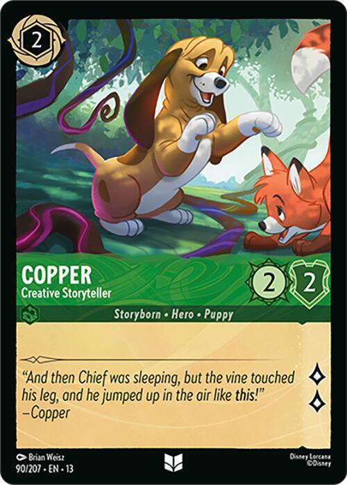 Copper - Creative Storyteller - Disney Lorcana