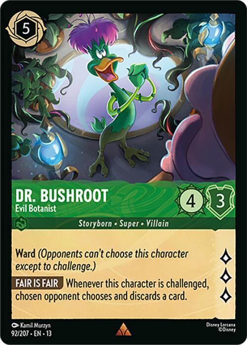 Dr. Bushroot - Evil Botanist - Disney Lorcana