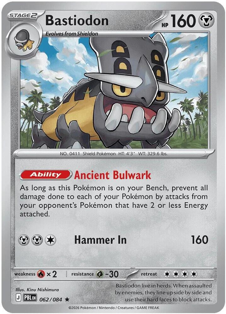 Bastiodon - 062/084 (Non-Holo)