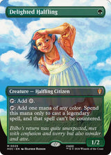 Delighted Halfling (Borderless) - Magic: The Gathering