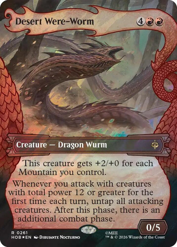 Desert Were-Worm (Showcase) (Surge Foil) - Magic: The Gathering