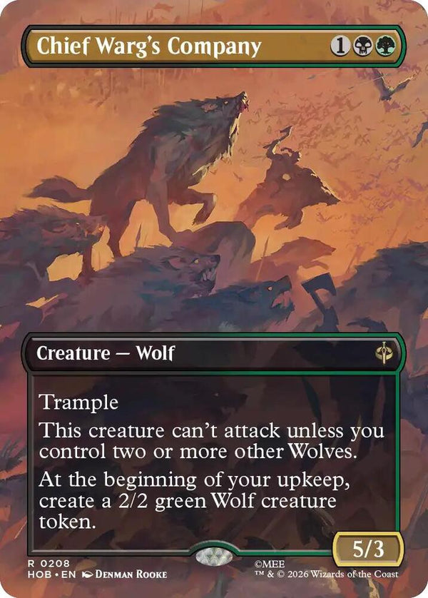 Chief Warg's Company (Borderless) - Magic: The Gathering