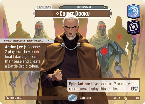 Count Dooku - Offering Aid - Star Wars Unlimited