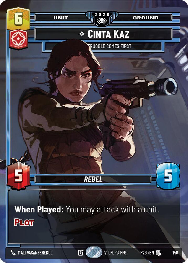 Cinta Kaz - The Struggle Comes First (Prize Wall) - Star Wars Unlimited