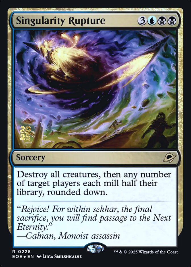 Singularity Rupture