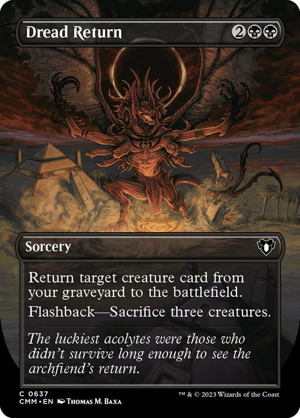 Dread Return (Borderless) - Magic: The Gathering