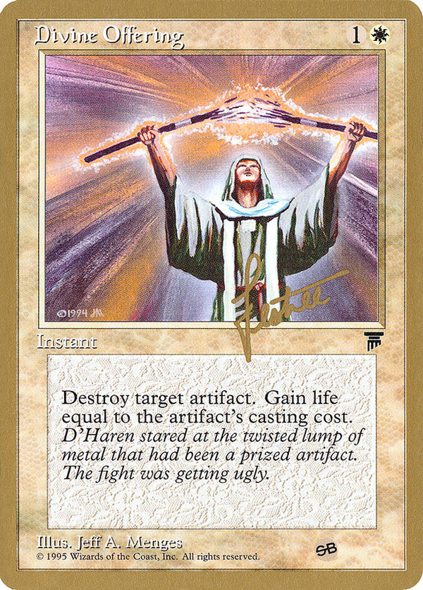 Divine Offering - 1996 Bertrand Lestree (LEG) (SB) - Magic: The Gathering
