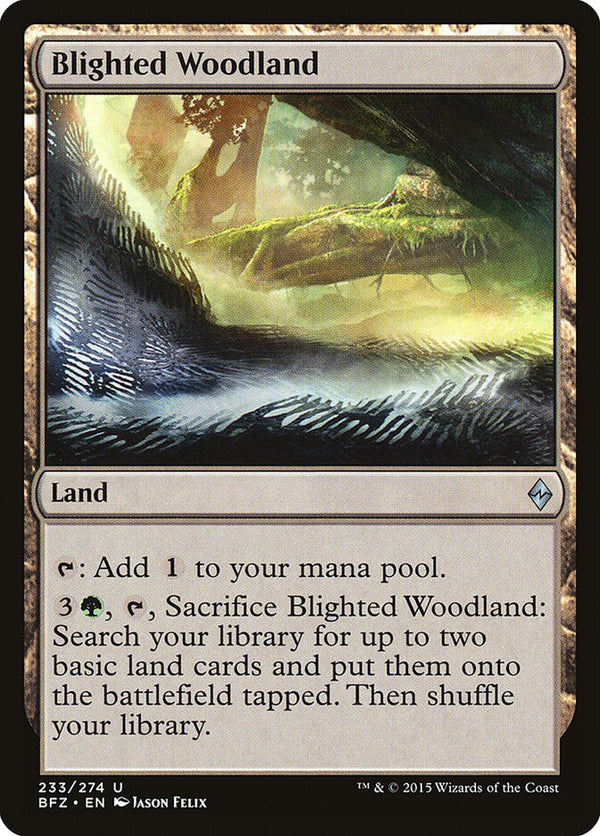 Blighted Woodland - Magic: The Gathering