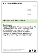 Arcbound Mamba - Magic: The Gathering