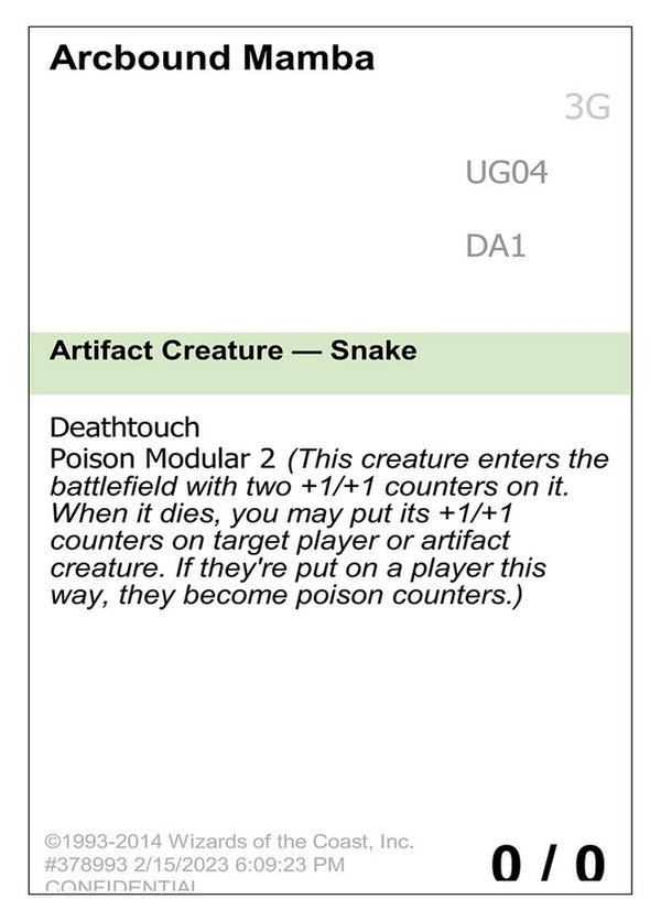Arcbound Mamba - Magic: The Gathering