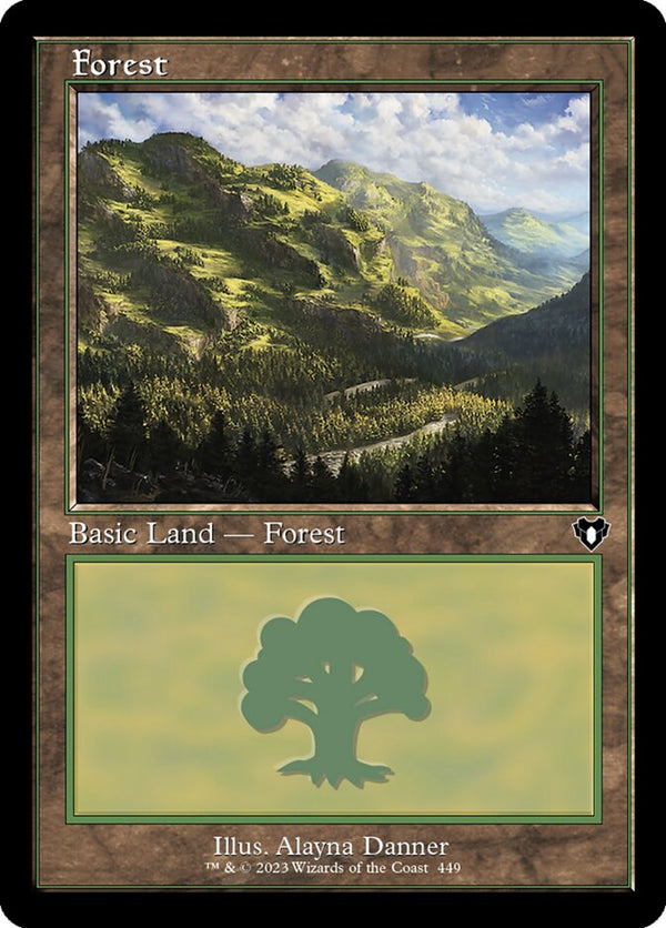 Forest (449) (Retro Frame) - Magic: The Gathering