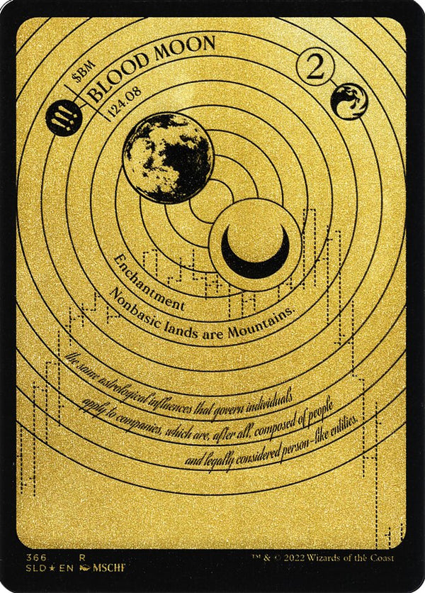 Blood Moon (Foil Etched) (Gold) - Magic: The Gathering