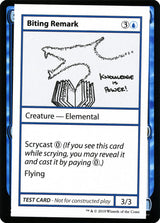 Biting Remark (No PW Symbol) - Magic: The Gathering