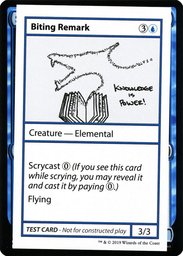 Biting Remark (No PW Symbol) - Magic: The Gathering