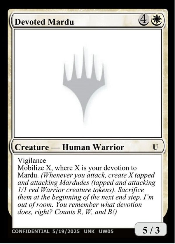 Devoted Mardu - Magic: The Gathering