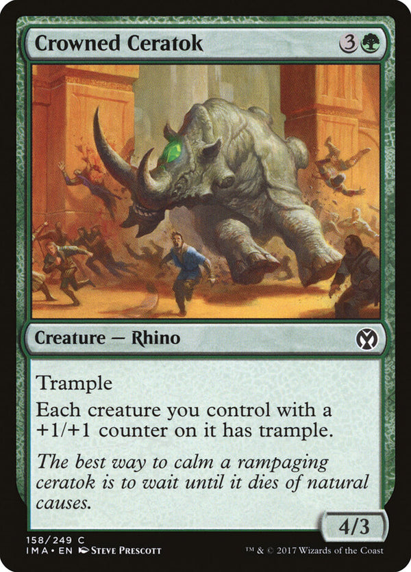 Crowned Ceratok - Magic: The Gathering
