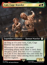 Cait, Cage Brawler (Extended Art) (Surge Foil) - Magic: The Gathering
