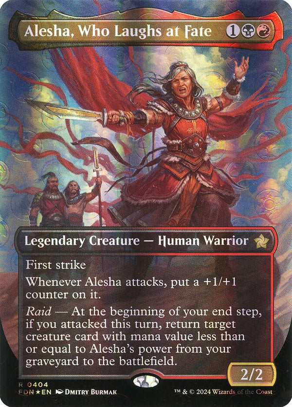 Alesha, Who Laughs at Fate (Borderless) (Mana Foil) - Magic: The Gathering